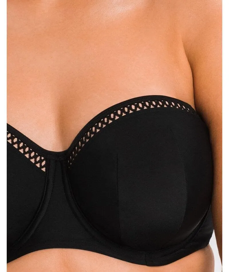 Curvy Kate First Class Bandeau Bikini Top - Black