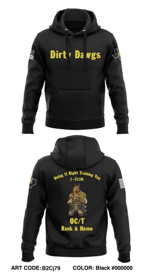 CUSTOM - 1-311th MP Platoon  Core Men's Hooded Performance Sweatshirt - B2Cj79