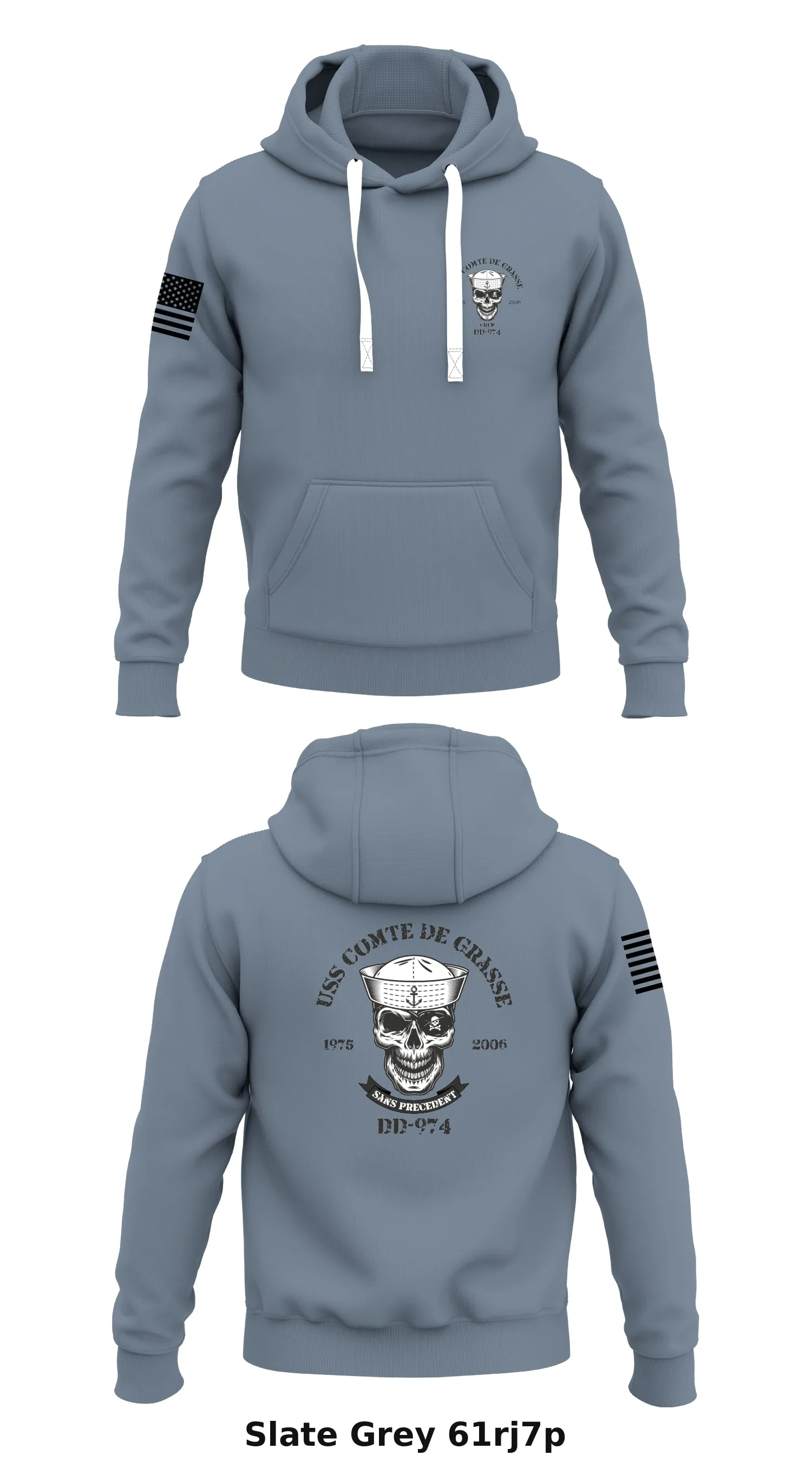DD-974 Crew Store 1  Core Men's Hooded Performance Sweatshirt - 61rj7p