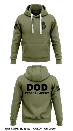 Defense Counterintelligence & Security Agency  Core Men's Hooded Performance Sweatshirt - B2k64W
