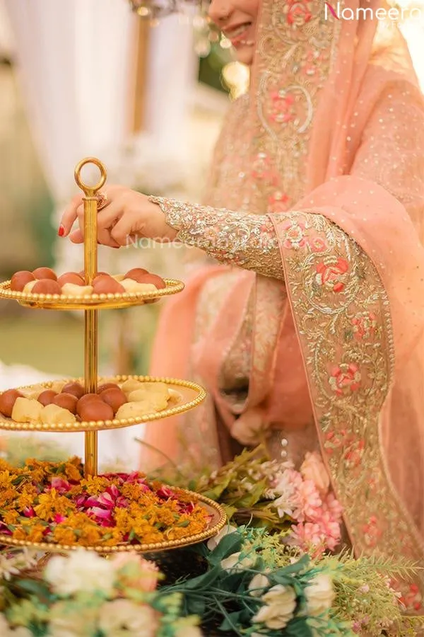 Designer Peach Color Lehenga Choli Bridal Dress #BN1021