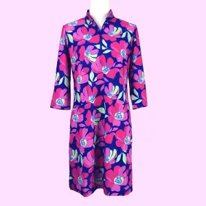 Doral Dress in Sugar Magnolia Cobalt