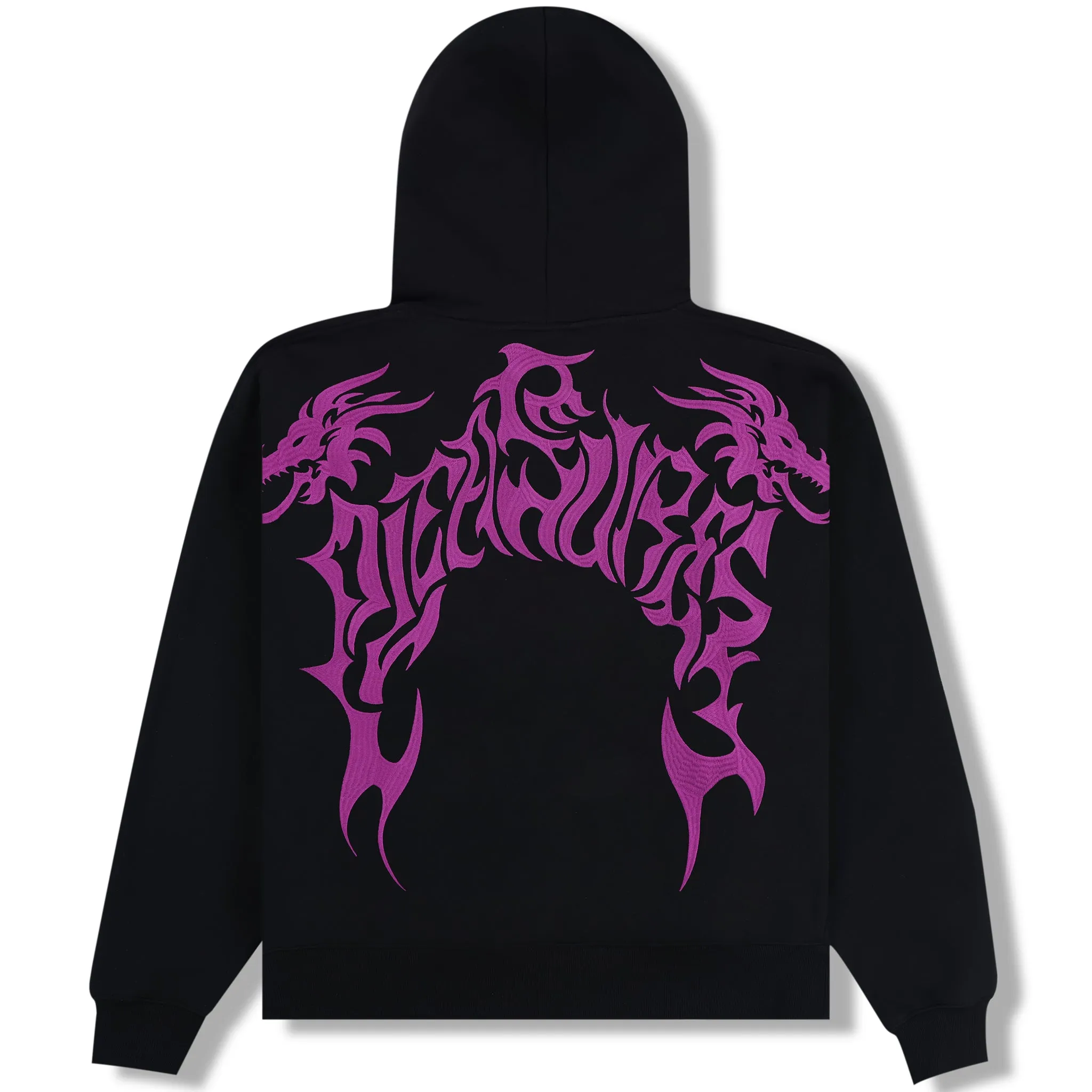 DRAGON ZIP HOODIE (BLACK)