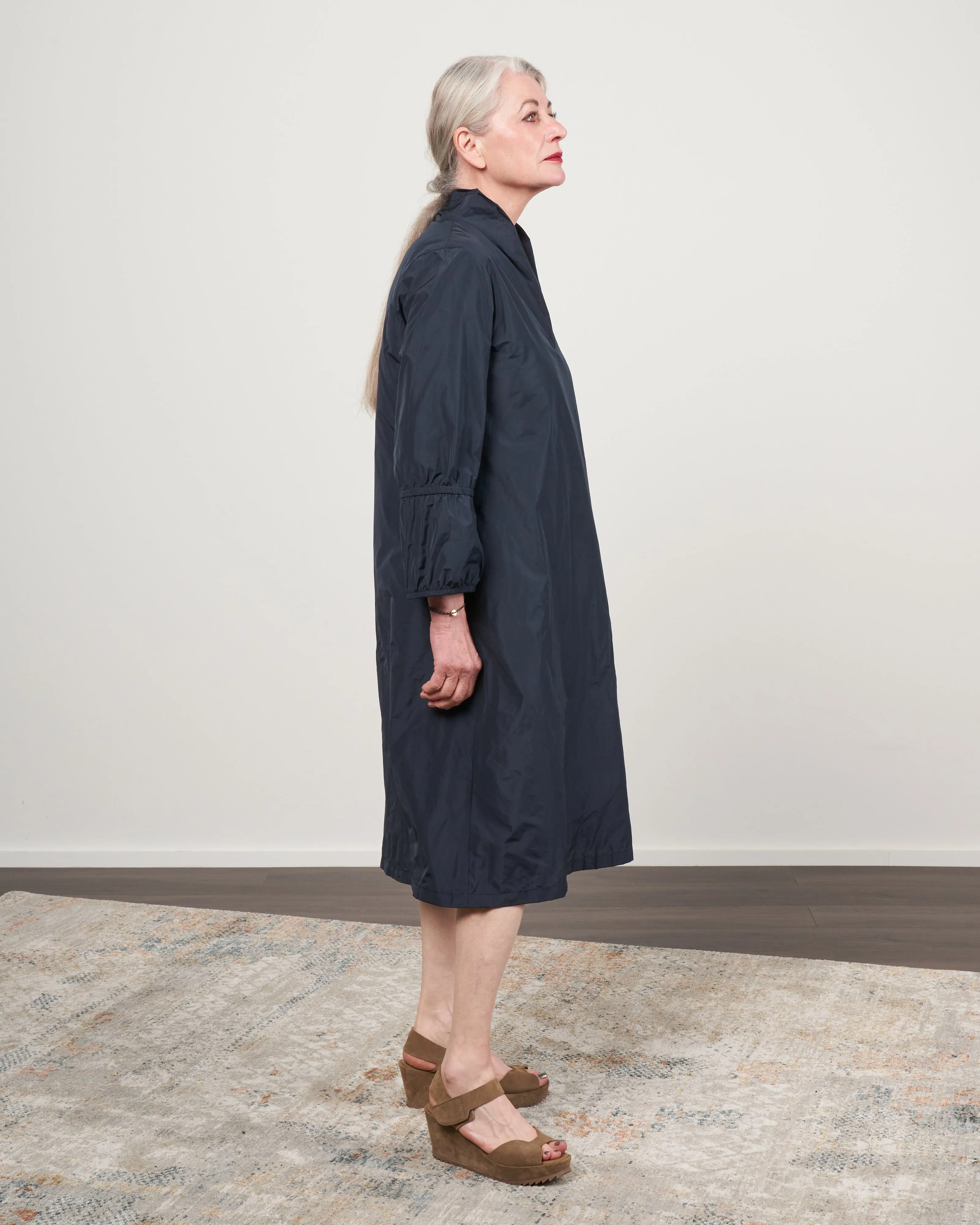 easy dress with sleeve detail - night