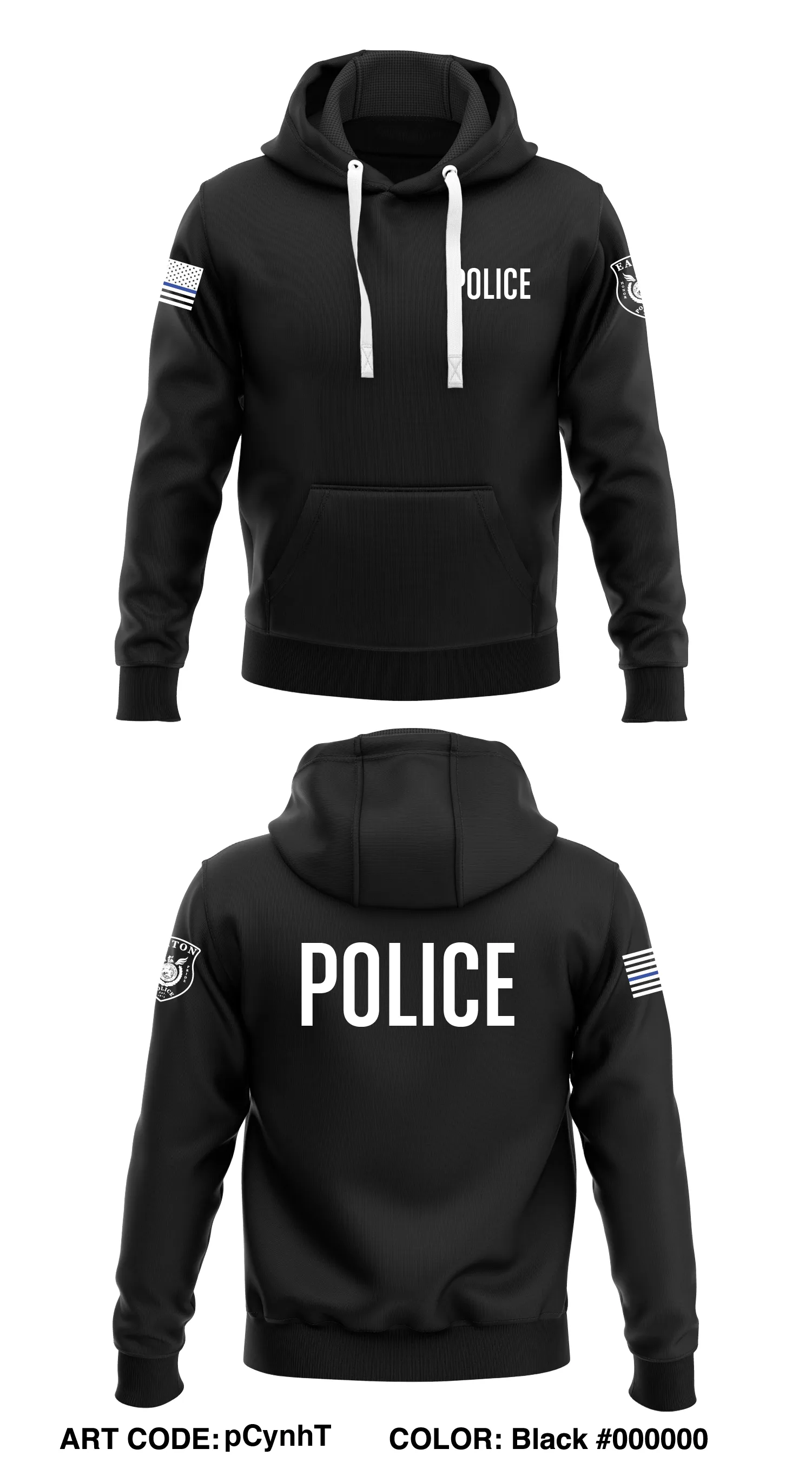 Eaton Police Department Store 1  Core Men's Hooded Performance Sweatshirt - pCynhT