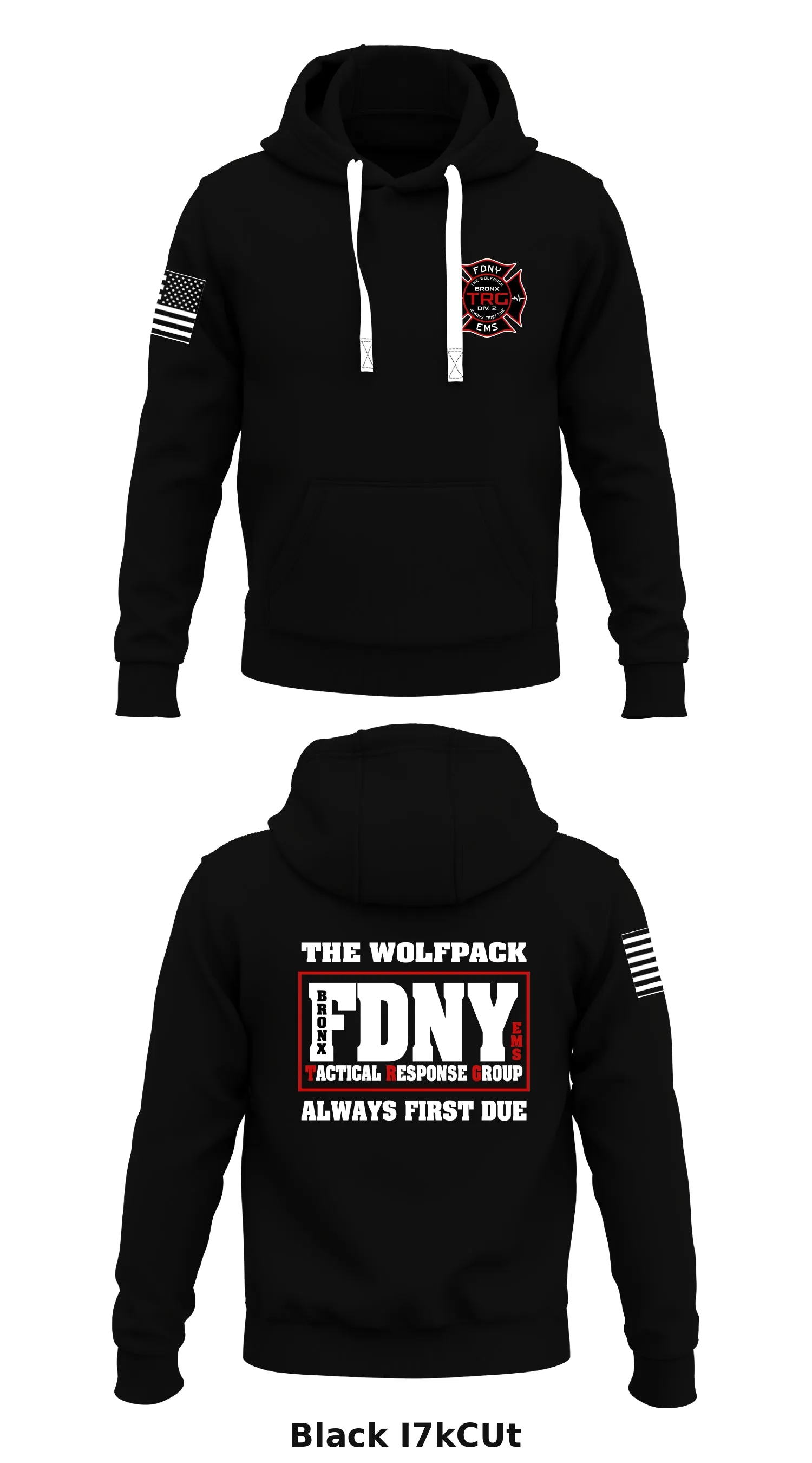 FDNY Bronx Tactical Response Group Store 1  Core Men's Hooded Performance Sweatshirt - I7kCUt