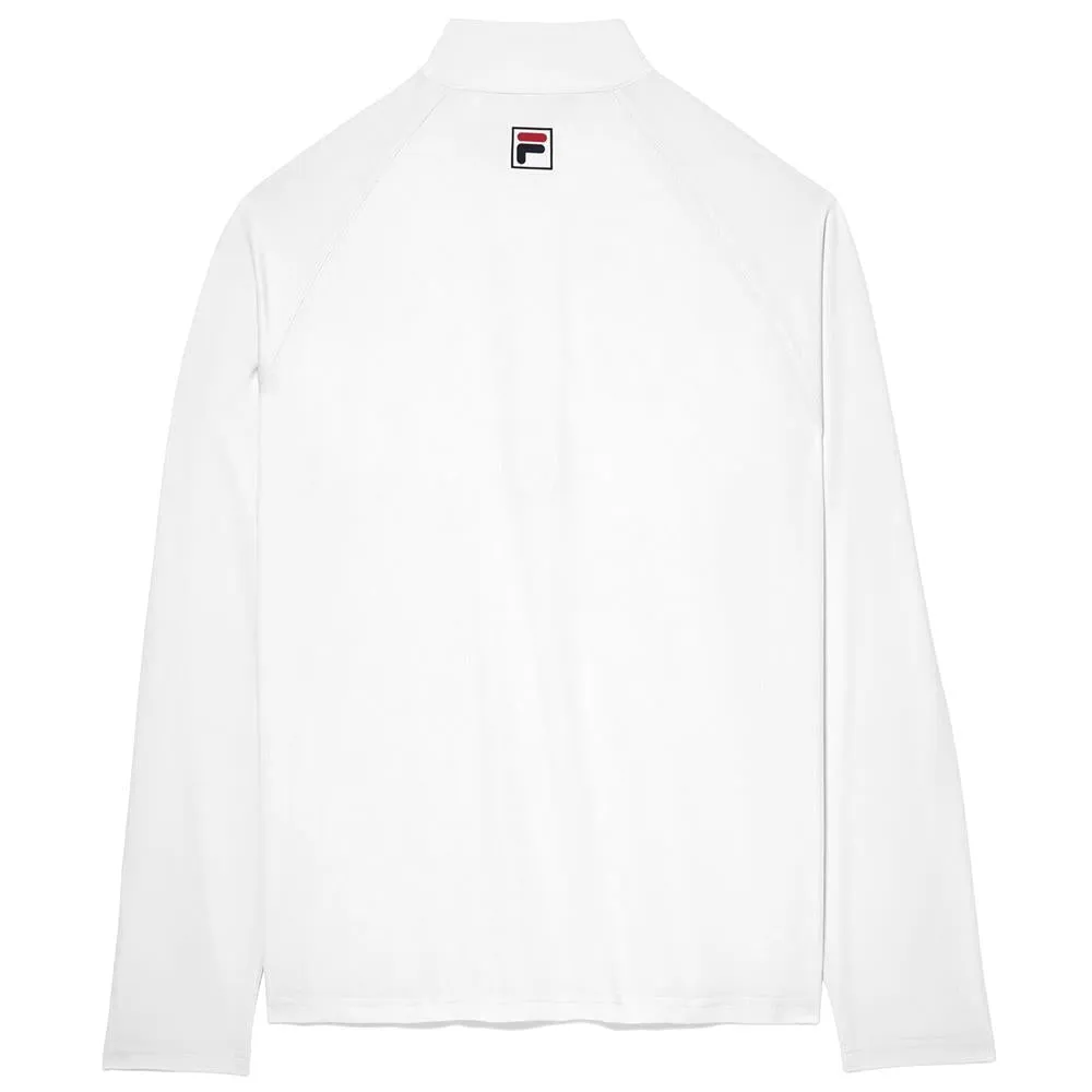 Fila Men's Essentials 1/2 Zip Longsleeve - White