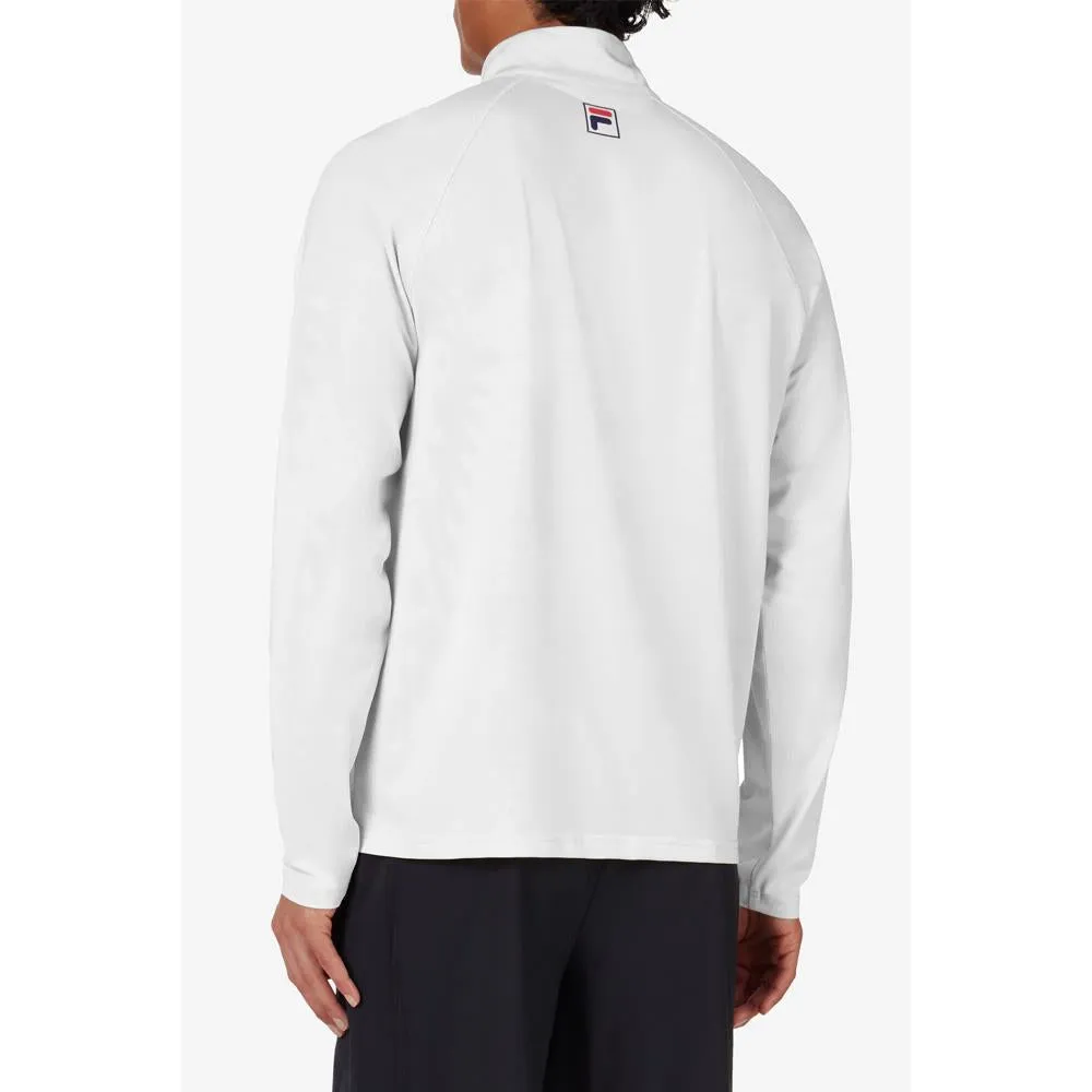 Fila Men's Essentials 1/2 Zip Longsleeve - White
