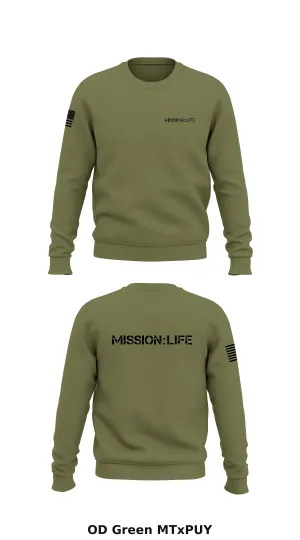 Florida Recovery Group Core Men's Crewneck Performance Sweatshirt - MTxPUY