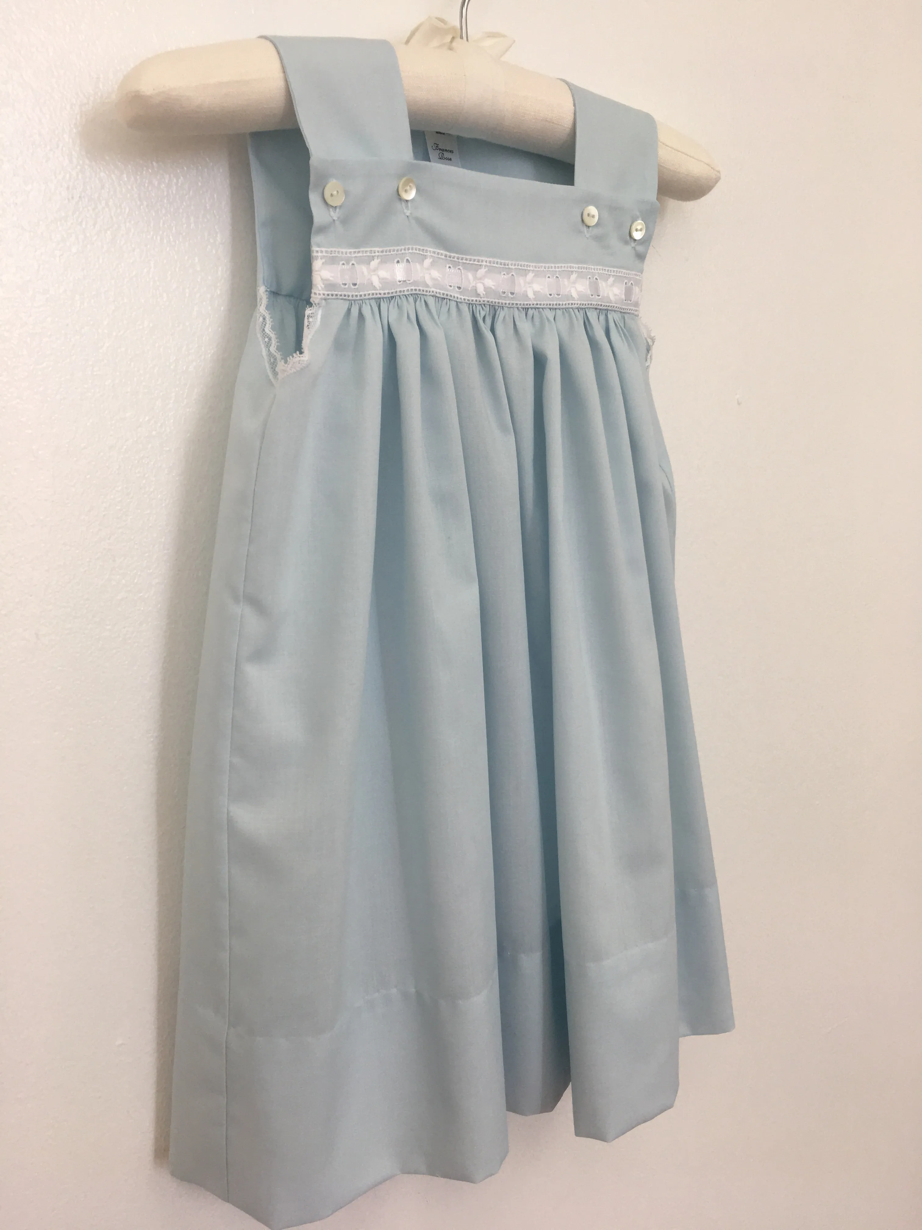 Frances Rose Baby Blue Sundress