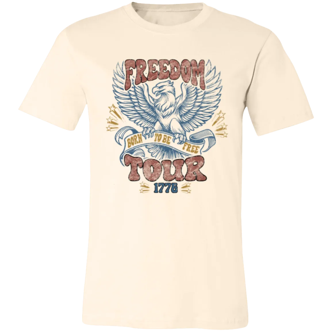Freedom Tour Born to Be Free Bella Canvas Tee – Celebrate Your Spirit of Independence