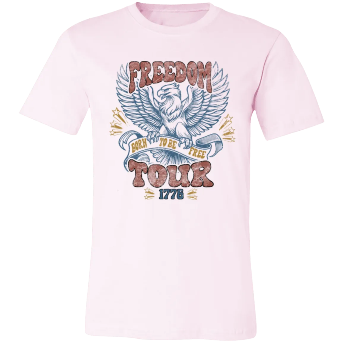 Freedom Tour Born to Be Free Bella Canvas Tee – Celebrate Your Spirit of Independence