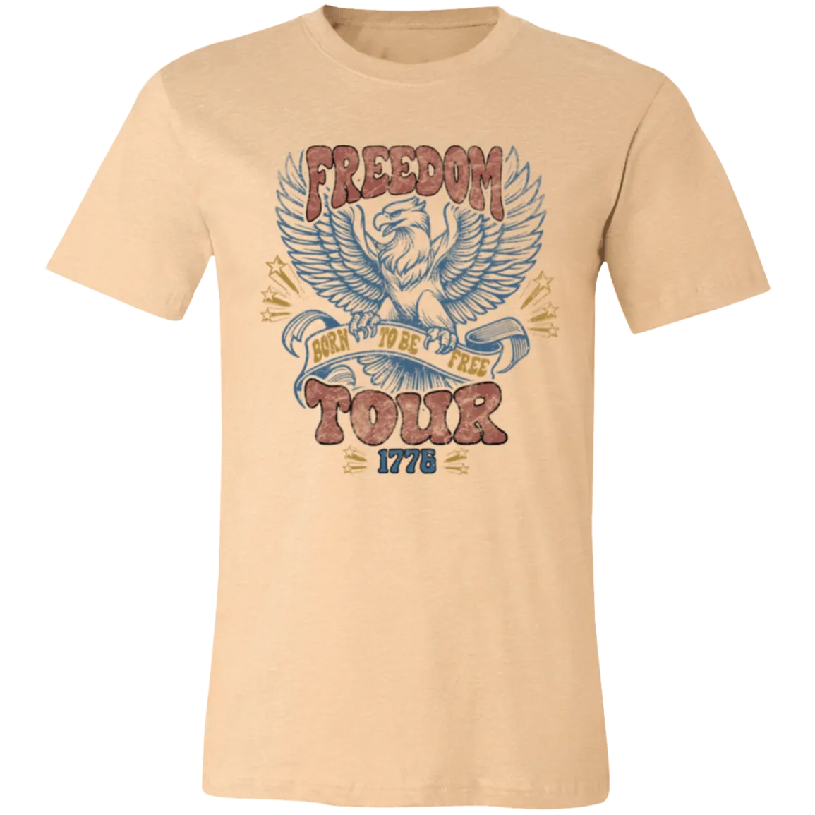 Freedom Tour Born to Be Free Bella Canvas Tee – Celebrate Your Spirit of Independence