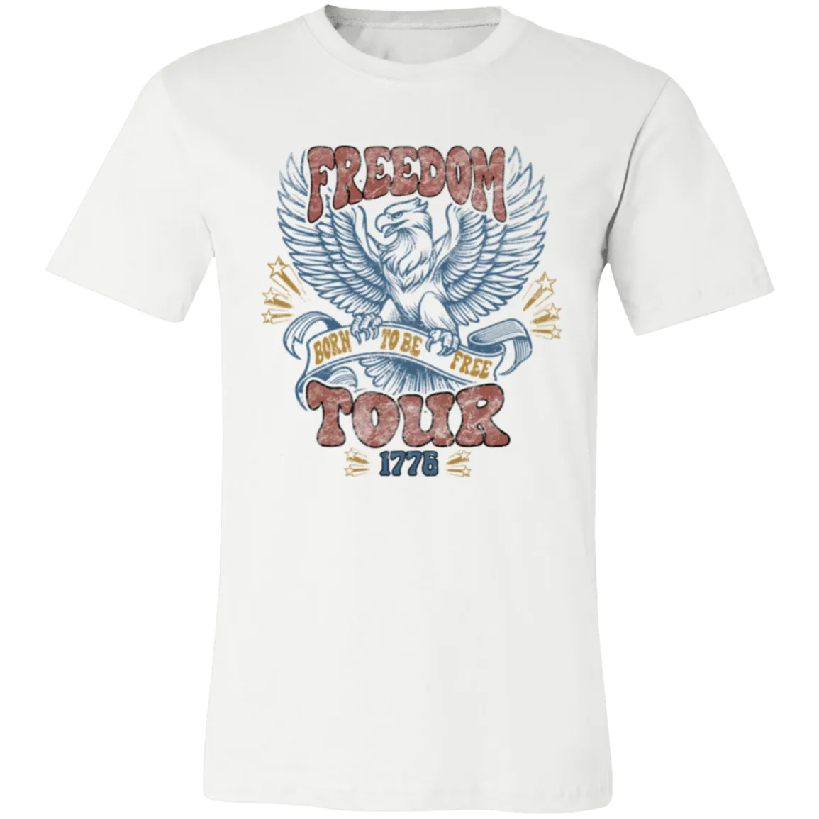 Freedom Tour Born to Be Free Bella Canvas Tee – Celebrate Your Spirit of Independence