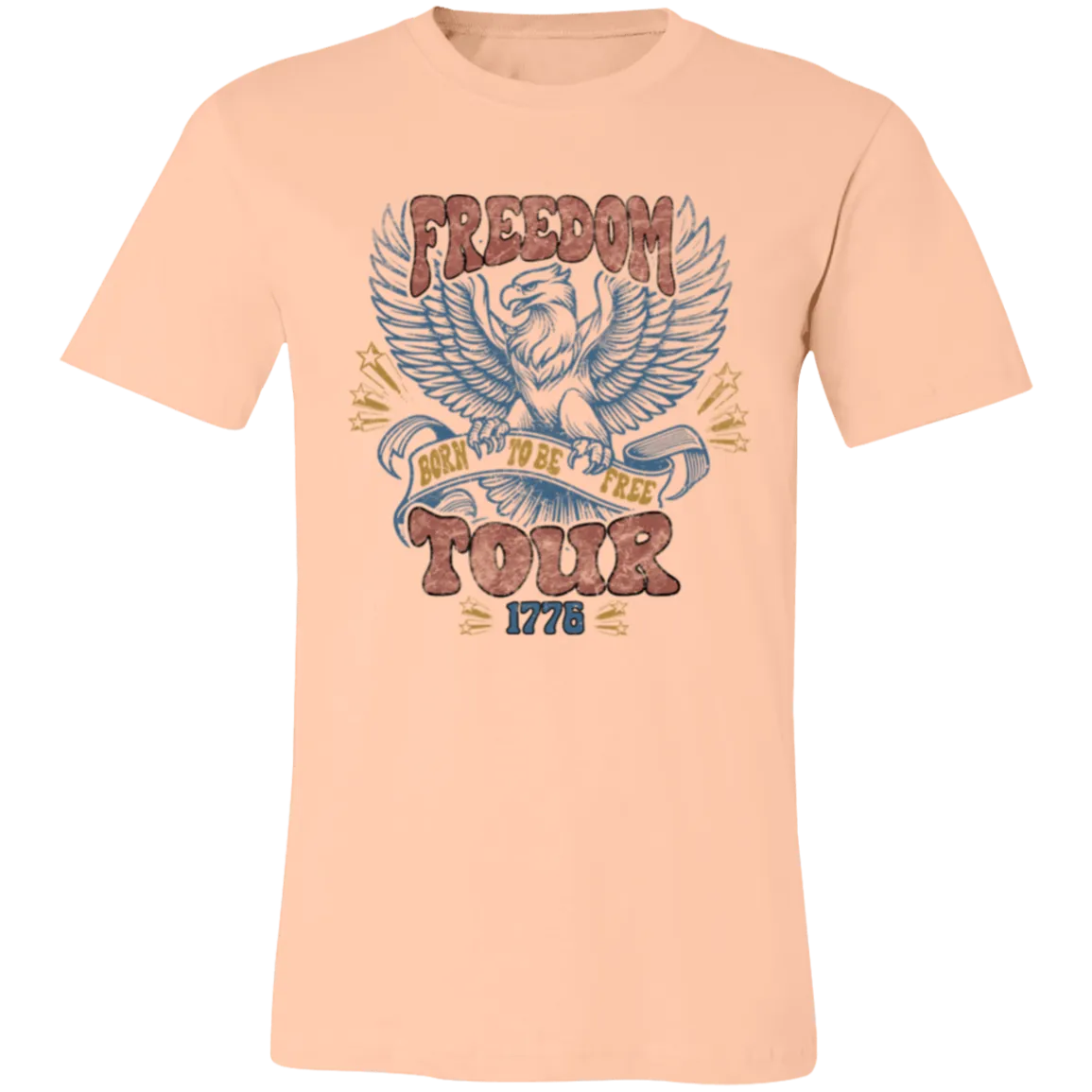 Freedom Tour Born to Be Free Bella Canvas Tee – Celebrate Your Spirit of Independence