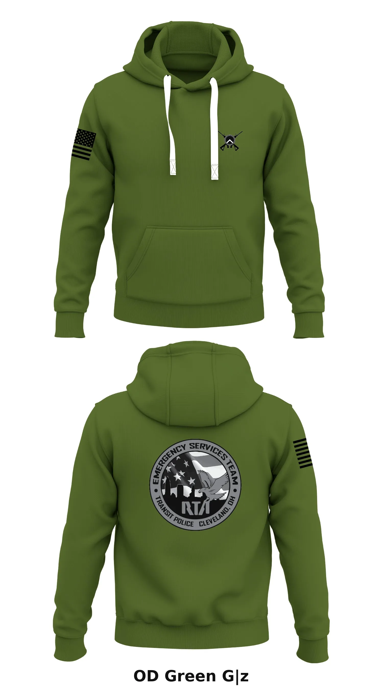 GCRTA Emergency Service Team (EST) Store 1  Core Men's Hooded Performance Sweatshirt - G|z