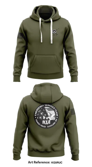 GCRTA Emergency Service Team (EST) Store 1  Core Men's Hooded Performance Sweatshirt - kg5RUc