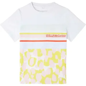 Girls Multi Stripe Leopard Sport T-Shirt