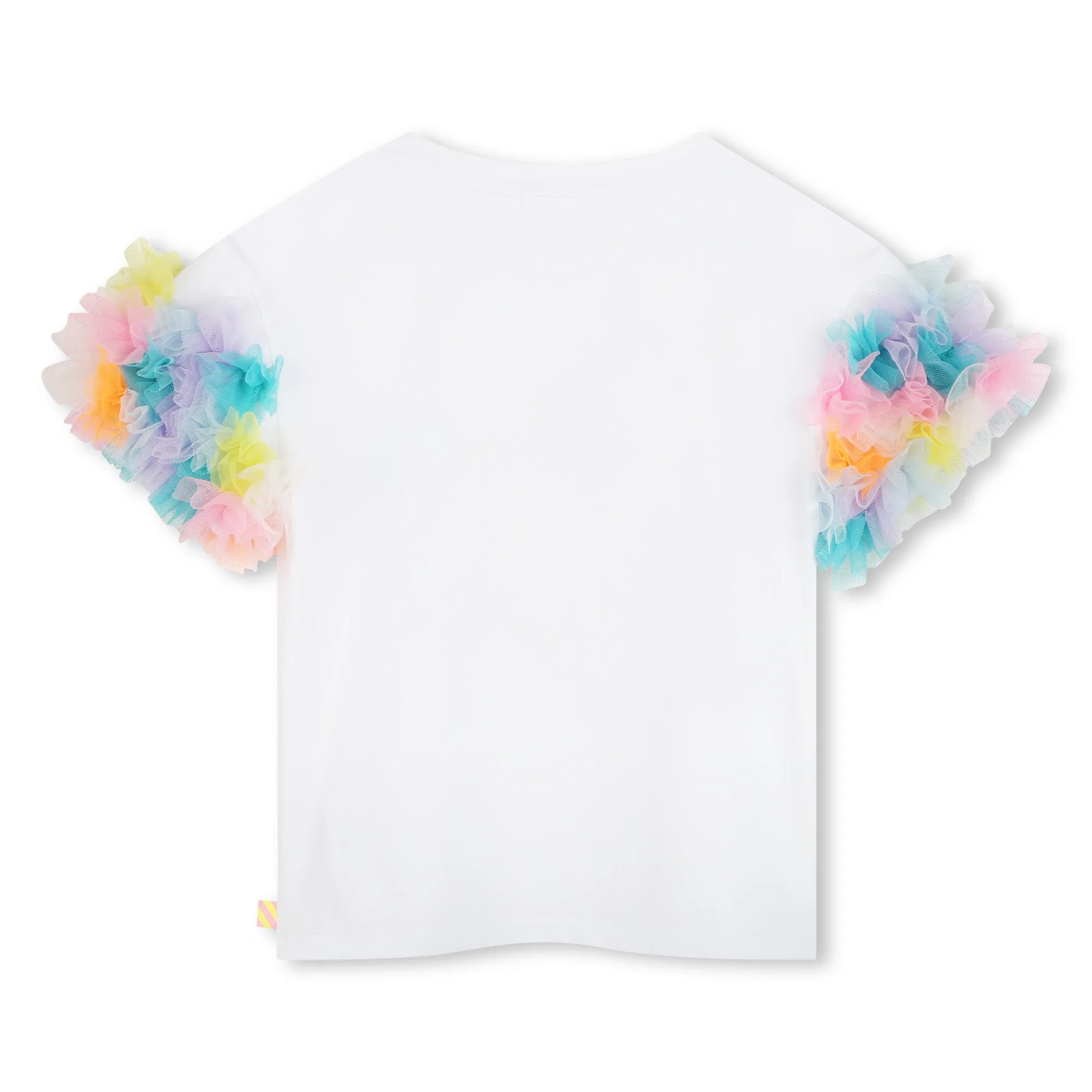 Girls White Sweet Tulle T-Shirt