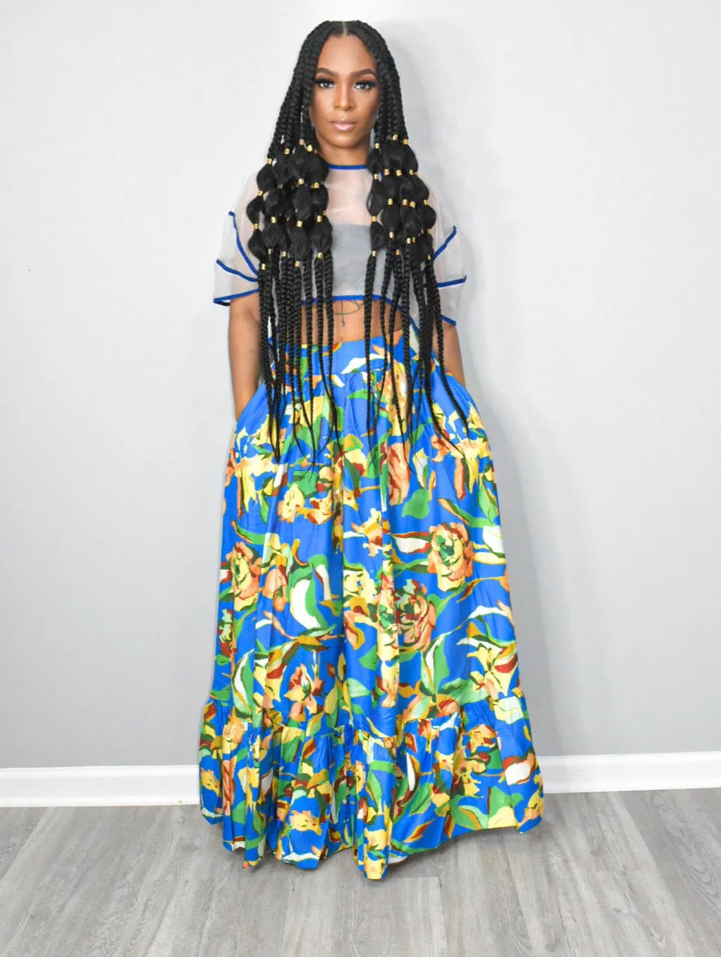 Gloria Floral Maxi Skirt