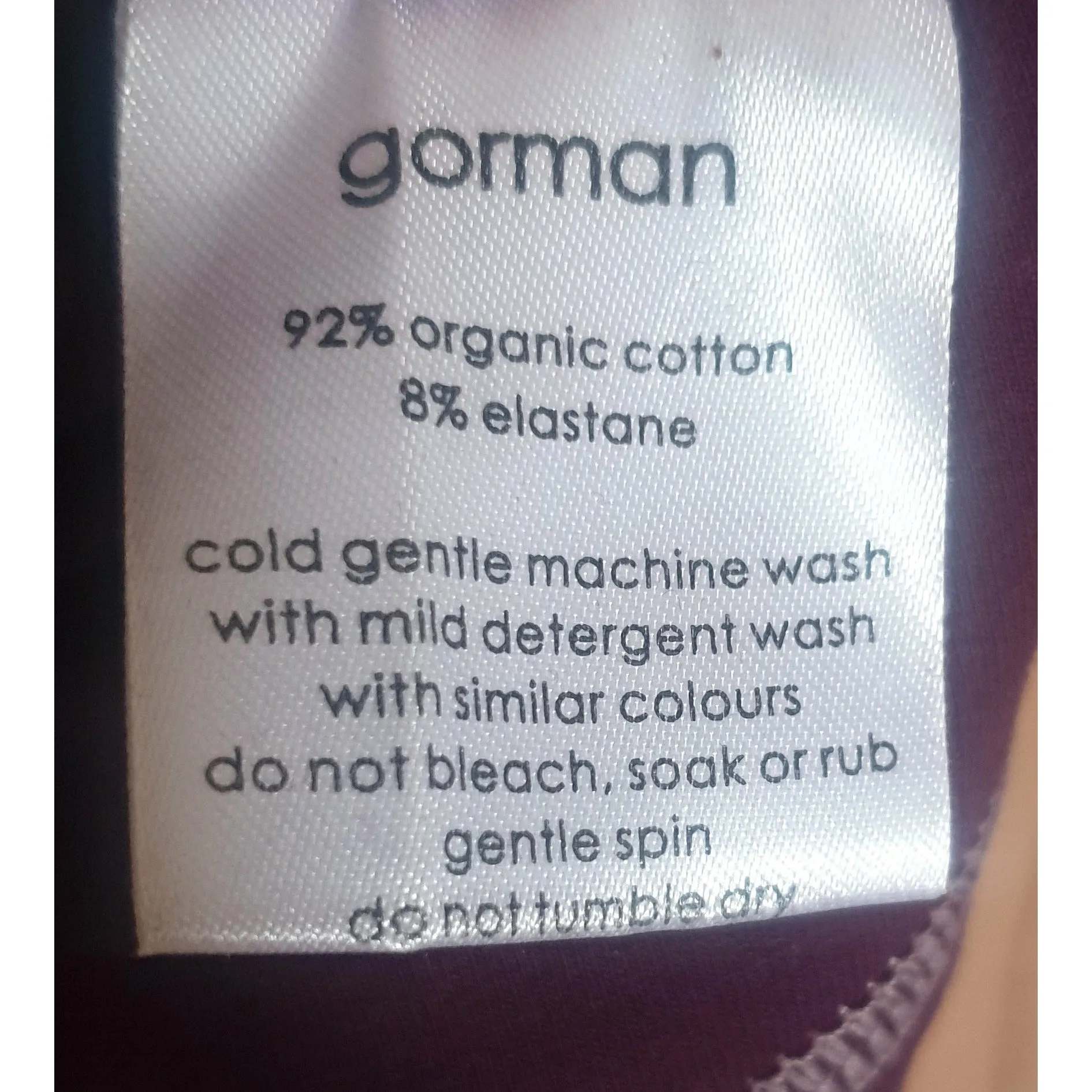 Gorman purple yoga pants / running pants size 6 (fits 6-8)