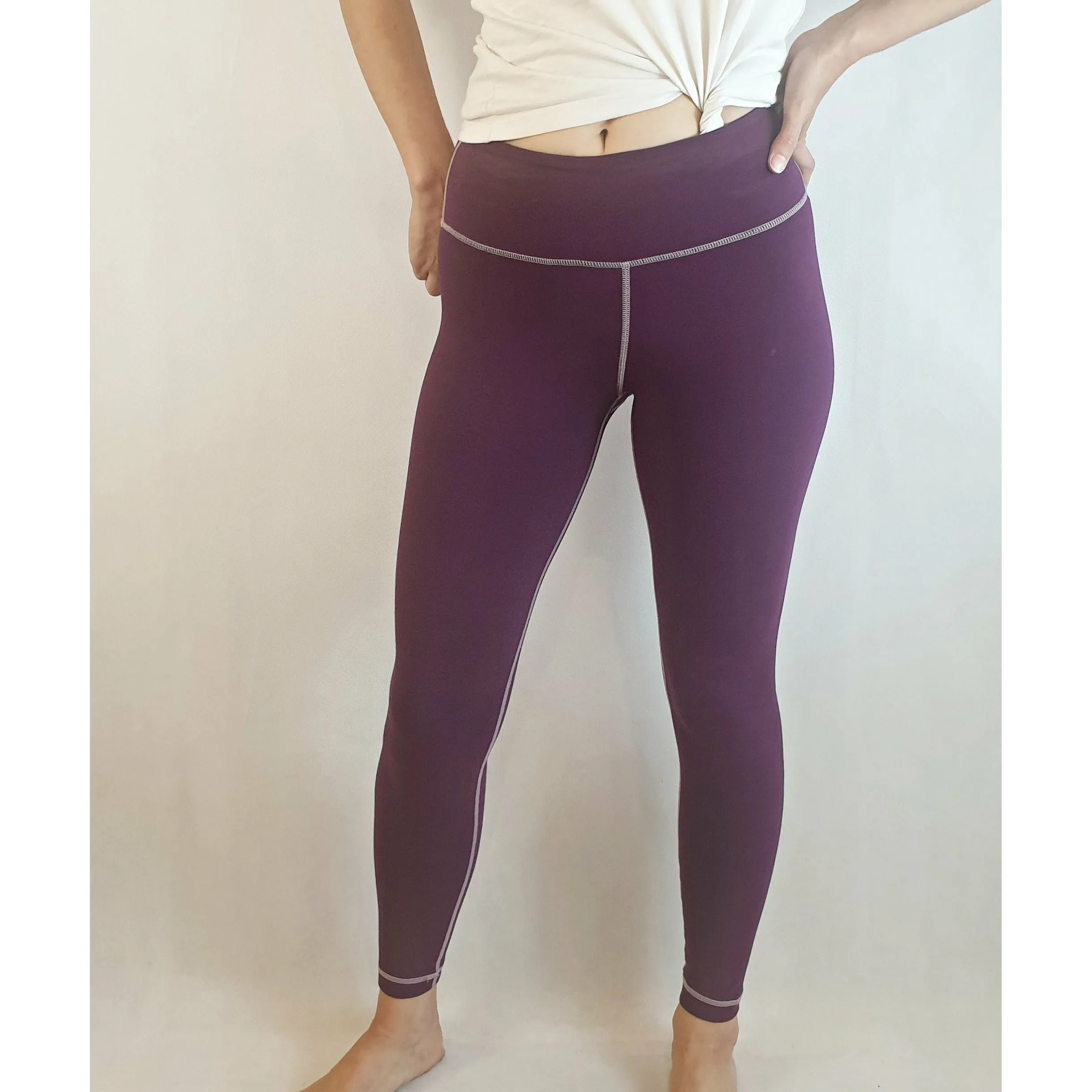 Gorman purple yoga pants / running pants size 6 (fits 6-8)
