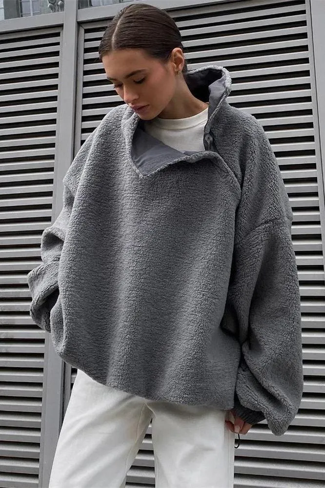 Half-zip design hoodie