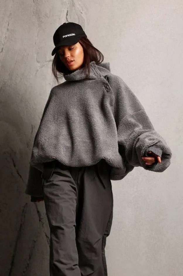 Half-zip design hoodie