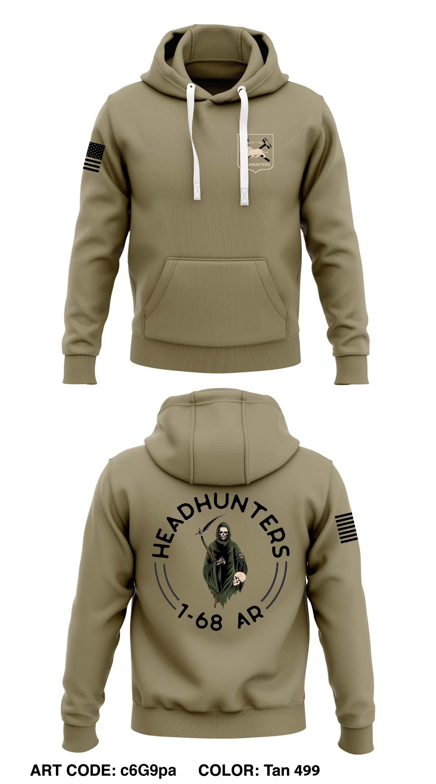 Headhunter 1-68 HHC  Core Men's Hooded Performance Sweatshirt - c6G9pa