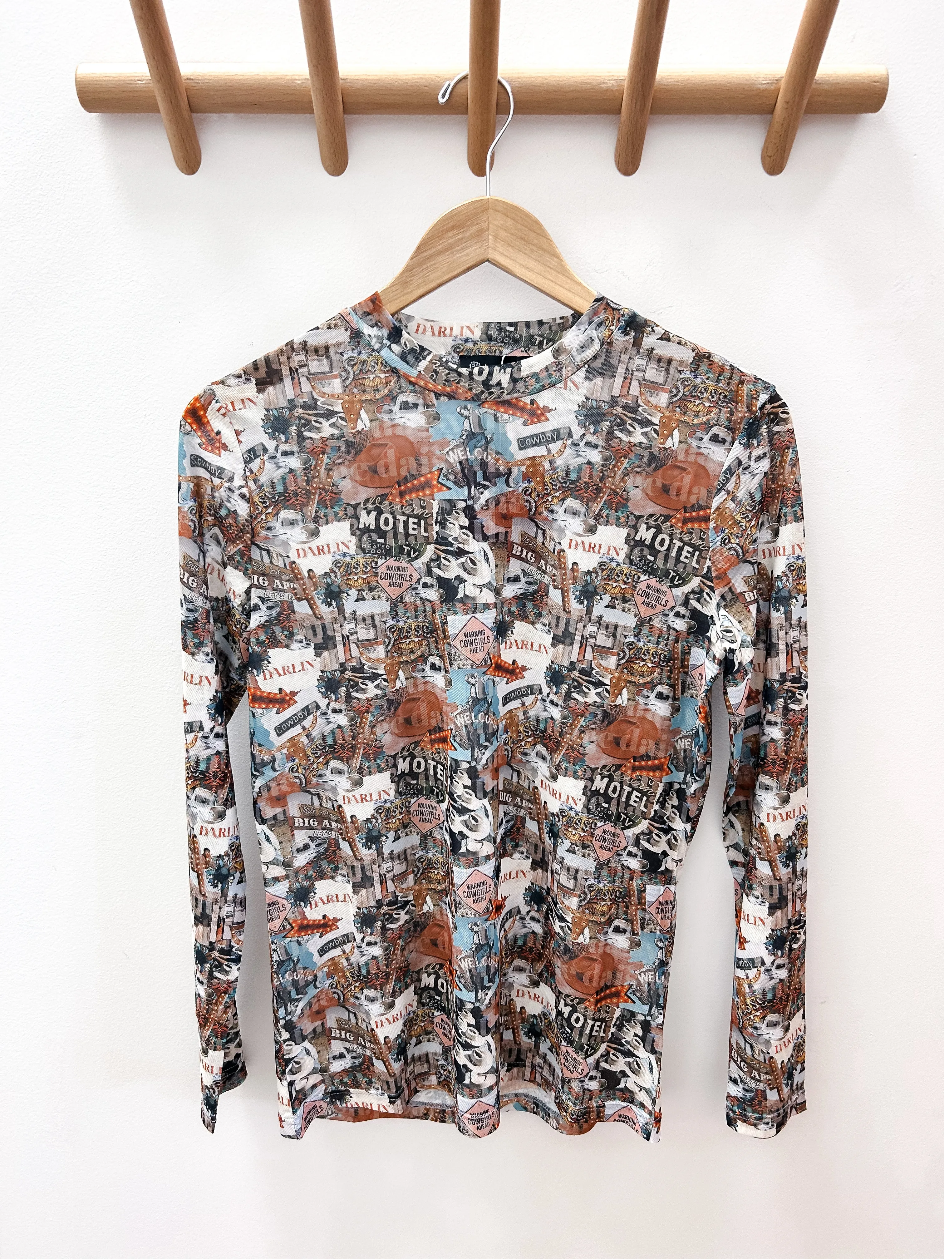 Hello Darlin Mesh Top