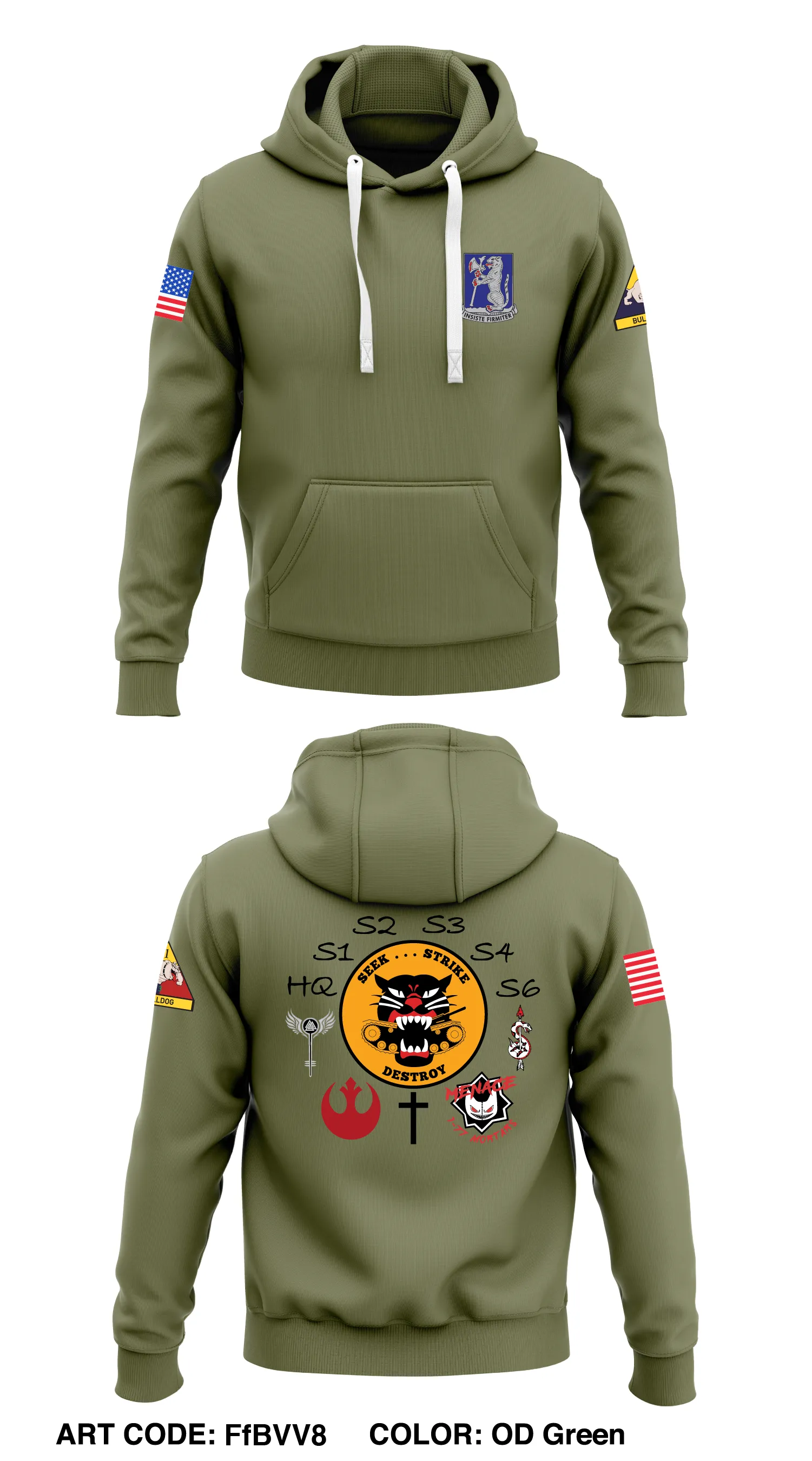 HHC, 1-77 AR  Core Men's Hooded Performance Sweatshirt - FfBVV8