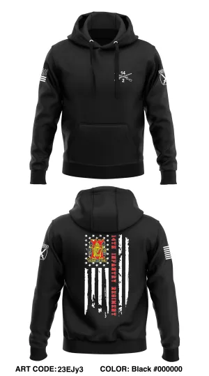 HHC, 2nd BN, 14th IN Store 1  Core Men's Hooded Performance Sweatshirt - 23EJy3