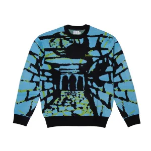 Hoddle Dungeon Jacquard Knit Jumper - Blue/Black/Green
