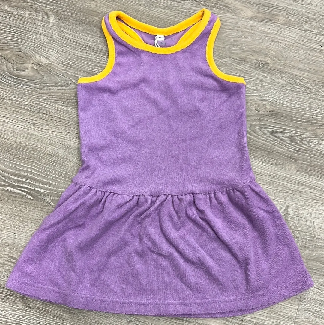 Honesty Clothing Purple/Gold Tennis Dress