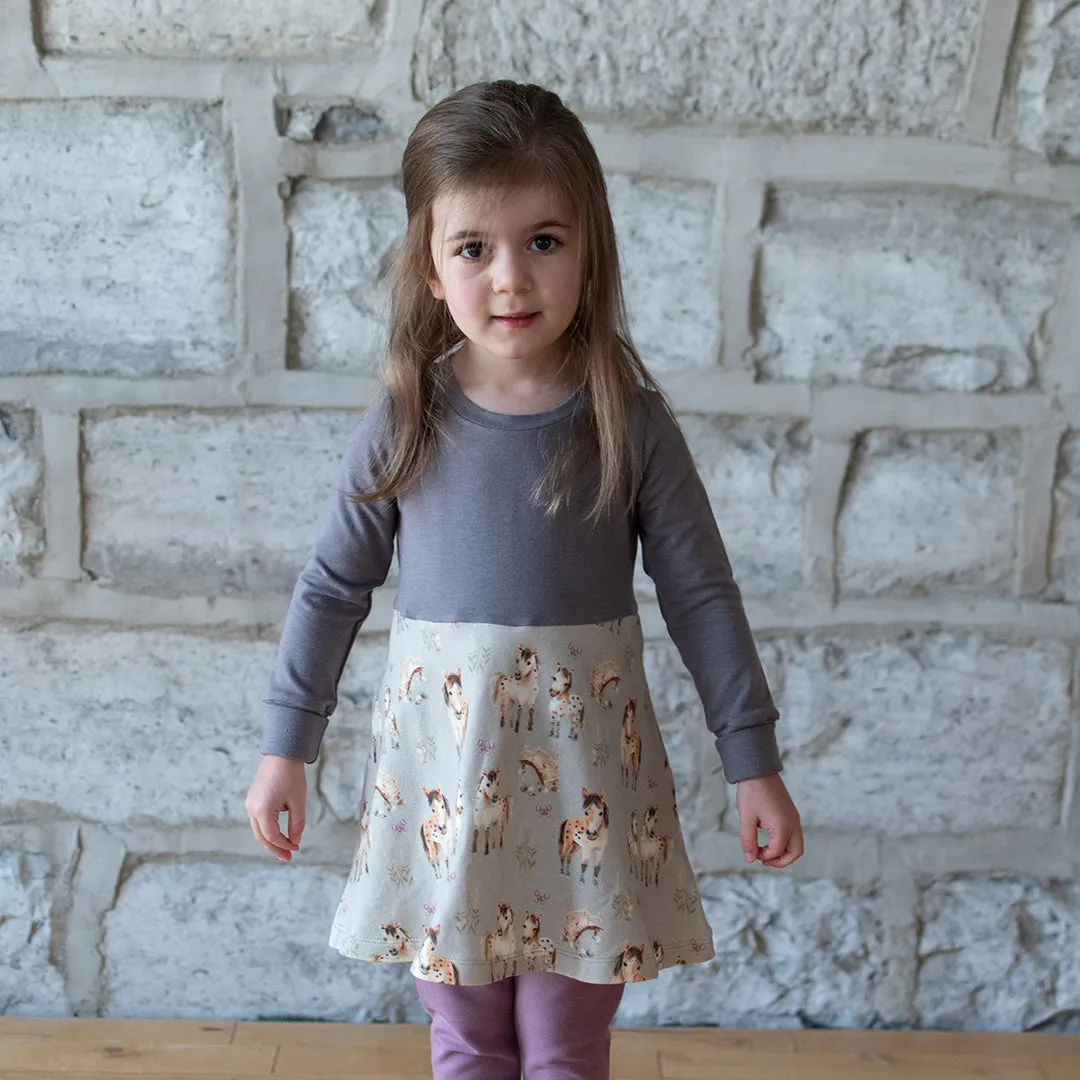 Horses Grow-With-Me Dress