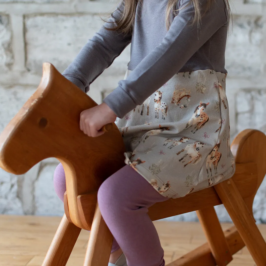 Horses Grow-With-Me Dress