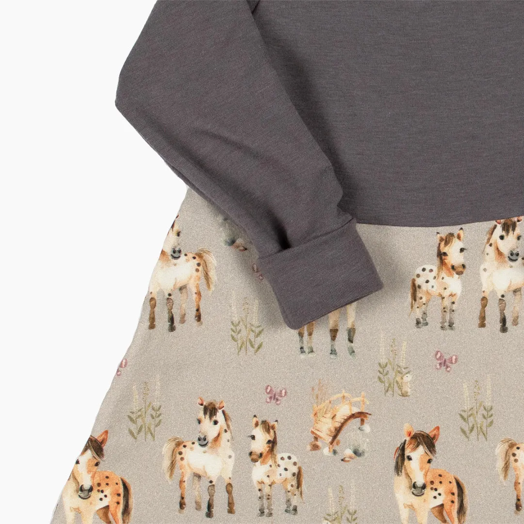 Horses Grow-With-Me Dress