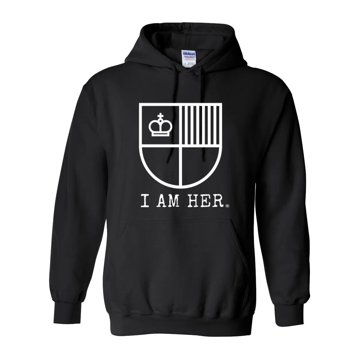 I AM HER Shield Women's Hooded Sweatshirt