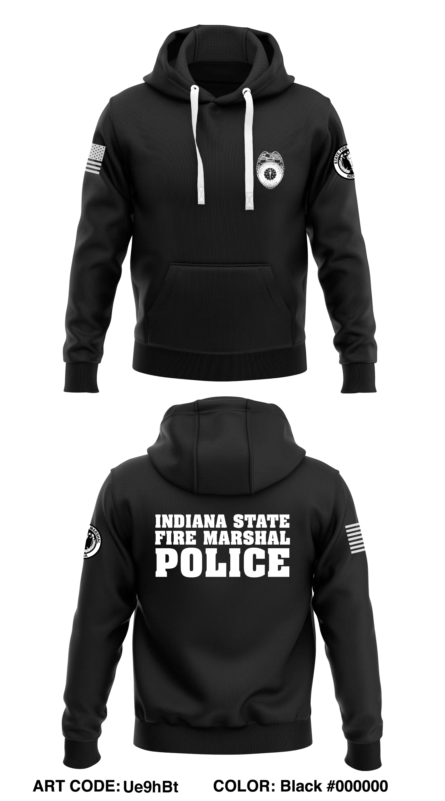 Indiana State Fire Marshal Store 1  Core Men's Hooded Performance Sweatshirt - Ue9hBt