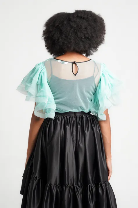 Irene Makhavhu Design Mesh Braided Top