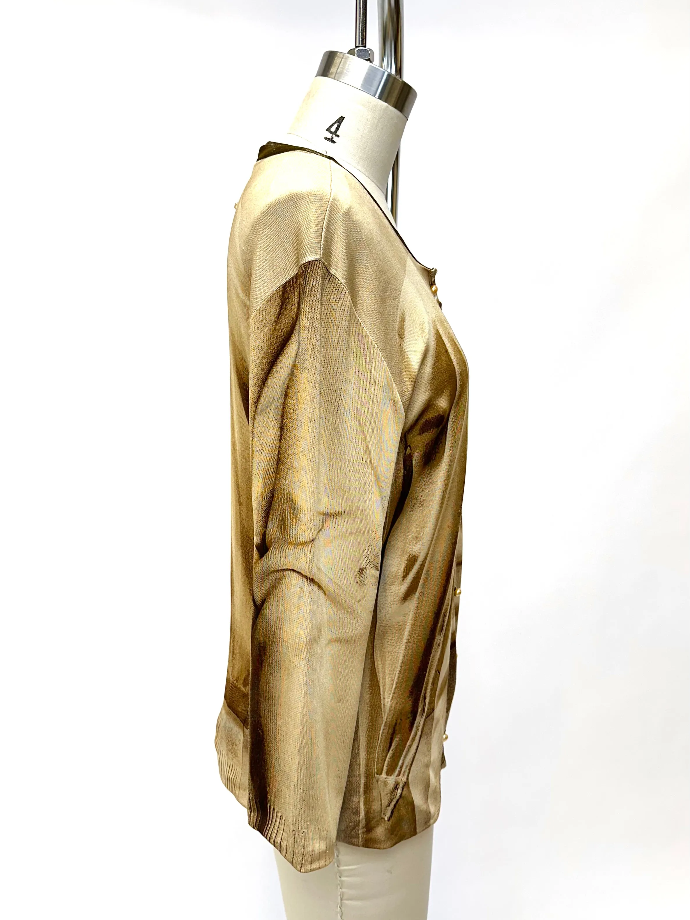 Jean Paul Gaultier Mesh Trompe-L'oeil Top