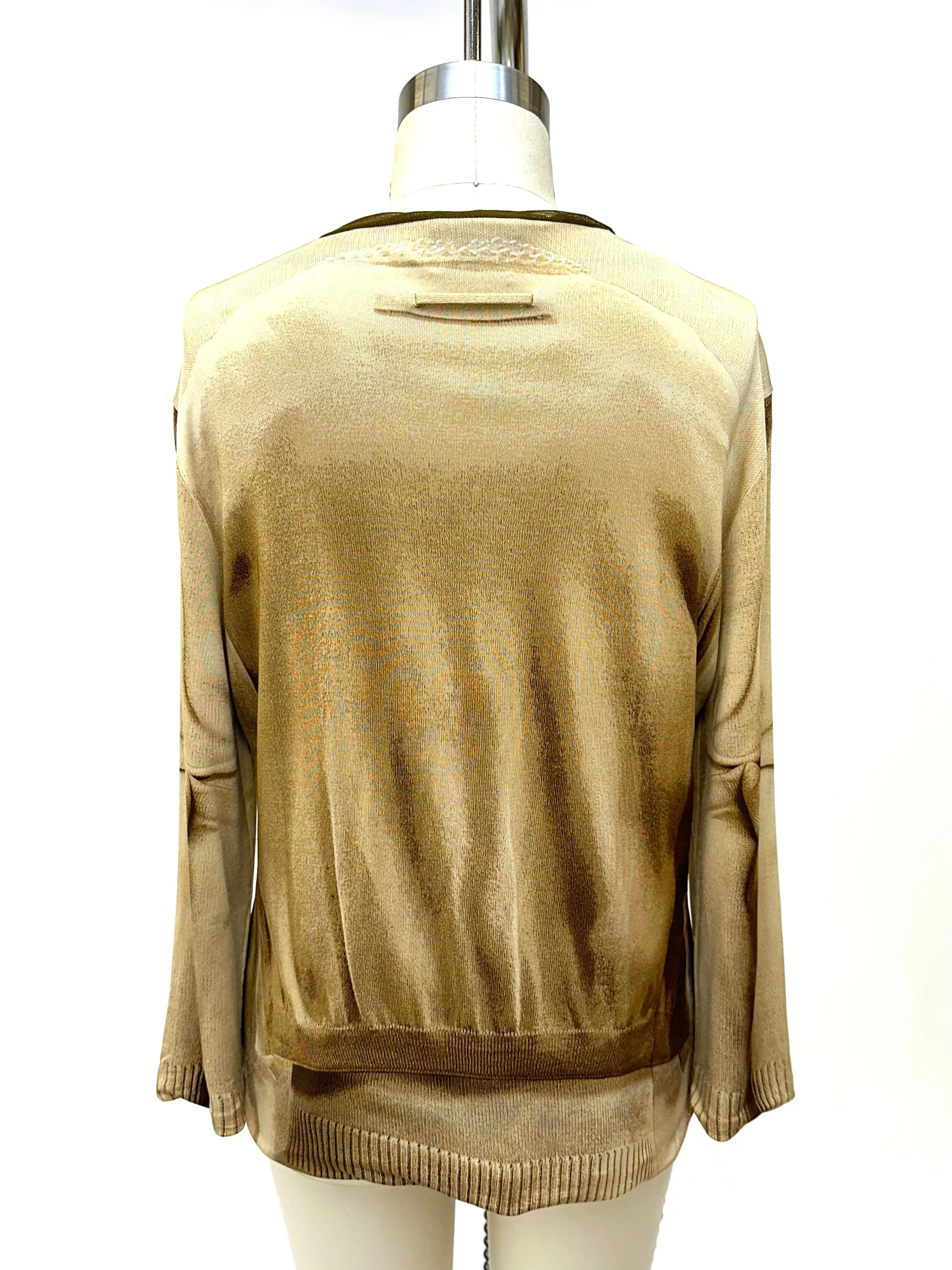 Jean Paul Gaultier Mesh Trompe-L'oeil Top