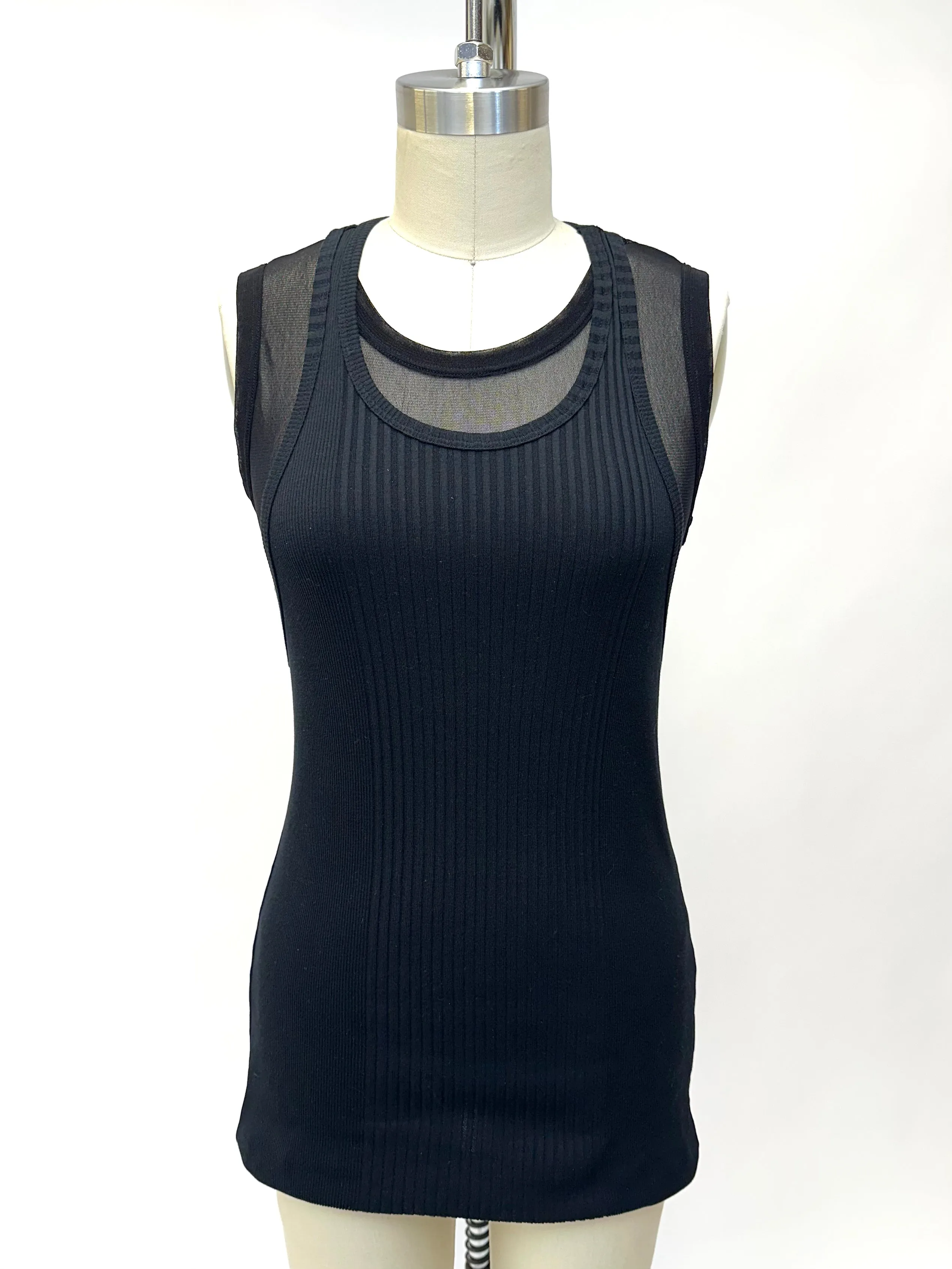 Jean Paul Gaultier Soleil Mesh Layered Top