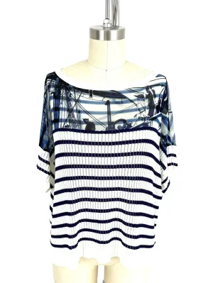 Jean Paul Gaultier Soleil Striped Top