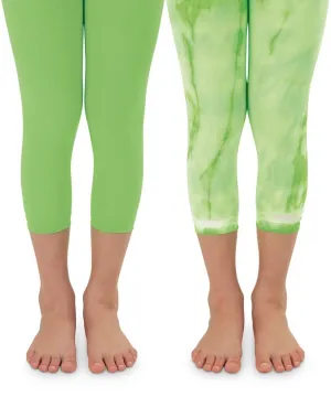 Jefferies 2pk Neon Tie Dye Capri Tights