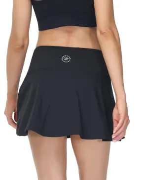 Jet Black Skirt-Skort