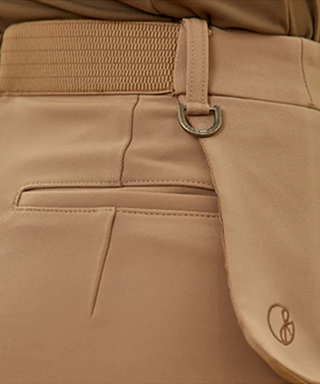 J.Jane Flap H-line Skirt (Beige)