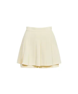 J.Jane Pleats Skirt Pants - Yellow