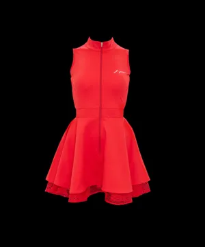 J.Jane Zipper Double Flared One - Piece - Red