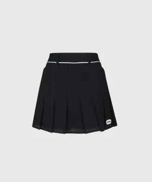 KANDINI Airy Pleats Skirt - Black